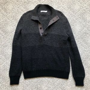 Calvin Klein Men's Quarter Button Sweater Medium